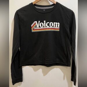 Volcom ladies size small long sleeve cotton blend tshirt